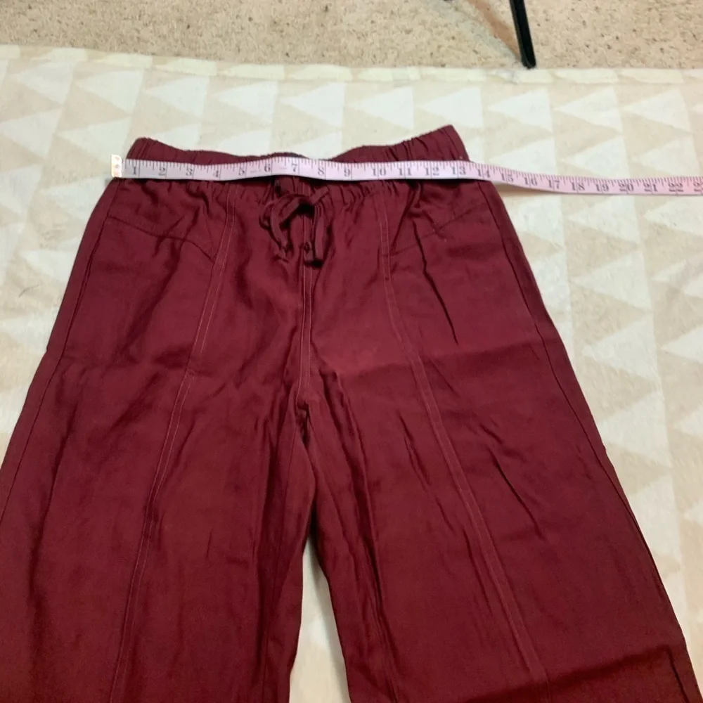 Madewell drapey seamed track trousers Cabernet